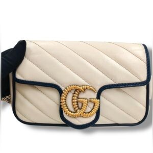 Authentic Gucci Marmont mini leather bag crossbody